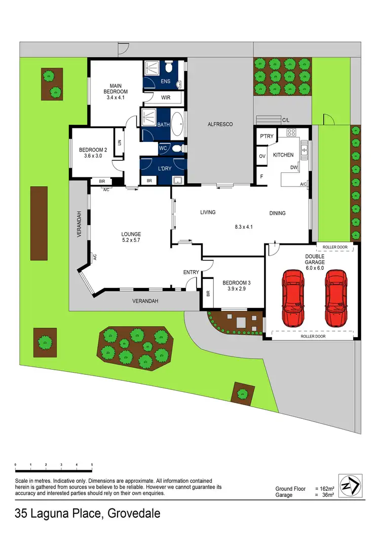 Floorplan of Homely house listing, 35 Laguna Place, Grovedale VIC 3216