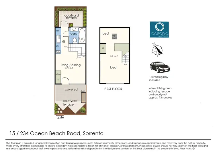 Floorplan of Homely house listing, 15/234-238 Ocean Beach Road, Sorrento VIC 3943