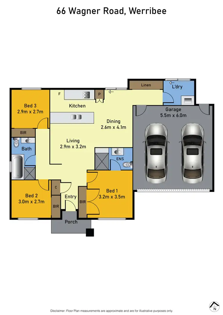 Floorplan of Homely house listing, 66 Wagner Drive, Werribee VIC 3030