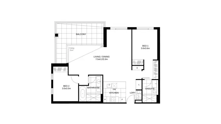 Floorplan of Homely unit listing, 41/23 Fisher Road, Dee Why NSW 2099