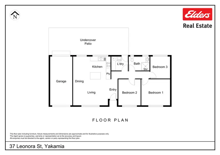 Floorplan of Homely house listing, 37 Leonora Street, Yakamia WA 6330