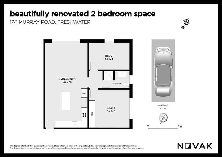 Floorplan of Homely apartment listing, 17/1 Murray Road, Freshwater NSW 2096