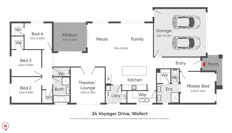 Floorplan of Homely house listing, 24 Voyager Drive, Wollert VIC 3750