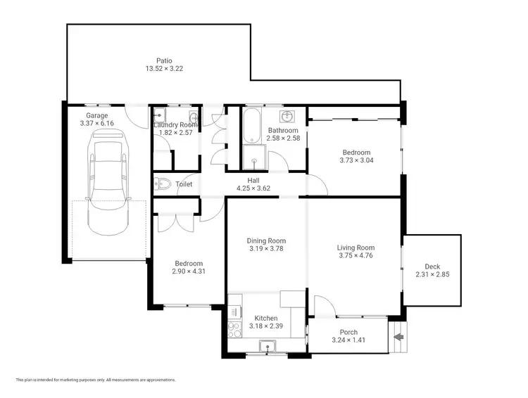 Floorplan of Homely villa listing, 1/4 Sapphire Coast Drive, Merimbula NSW 2548