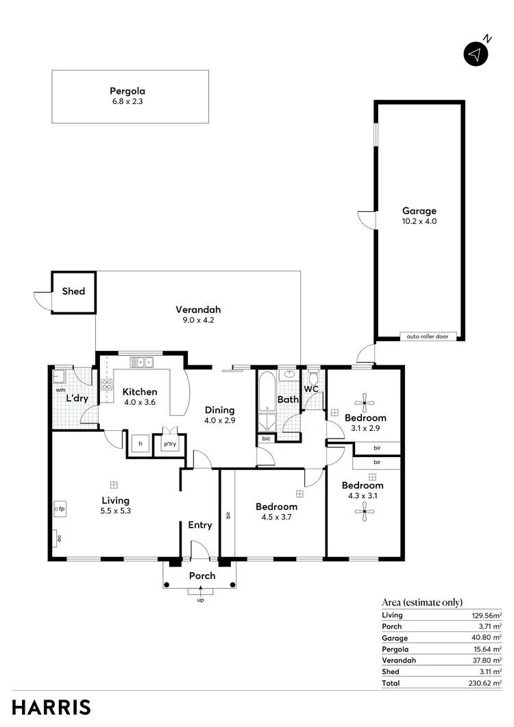 Floorplan of Homely house listing, 16 Klopper Street, Redwood Park SA 5097