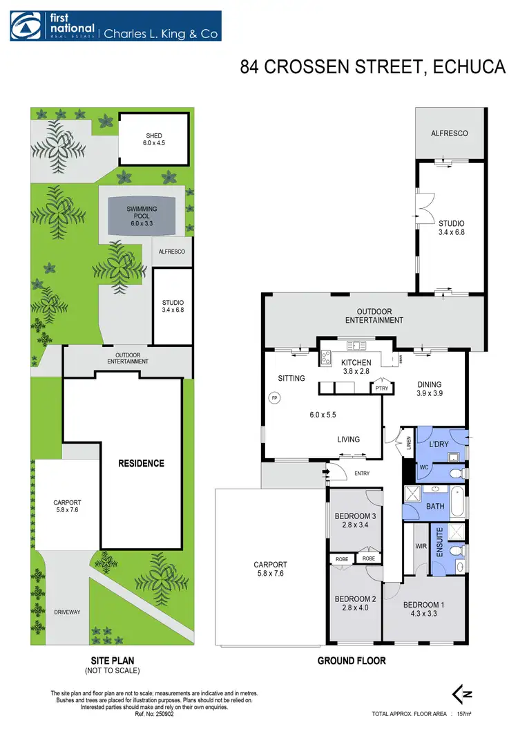 Floorplan of Homely house listing, 84 Crossen Street, Echuca VIC 3564