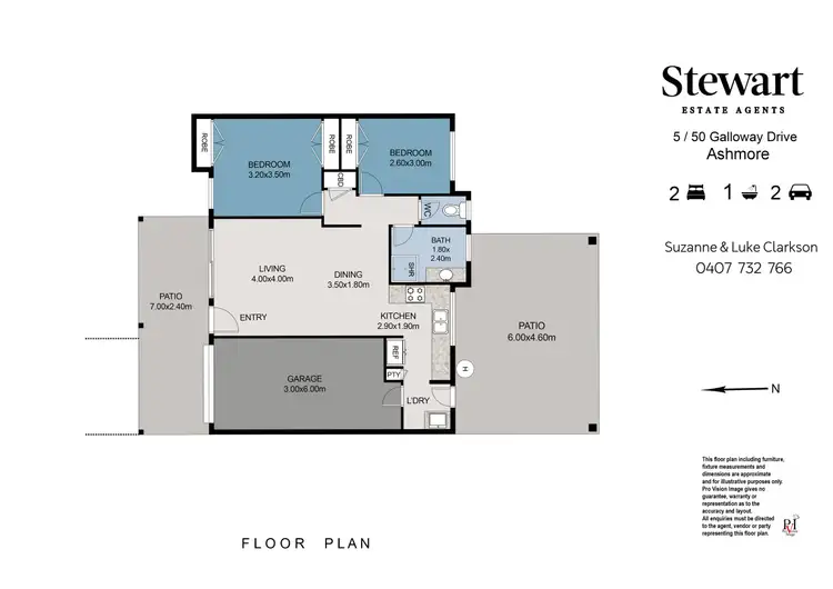 Floorplan of Homely townhouse listing, 5/50 Galloway Drive, Ashmore QLD 4214