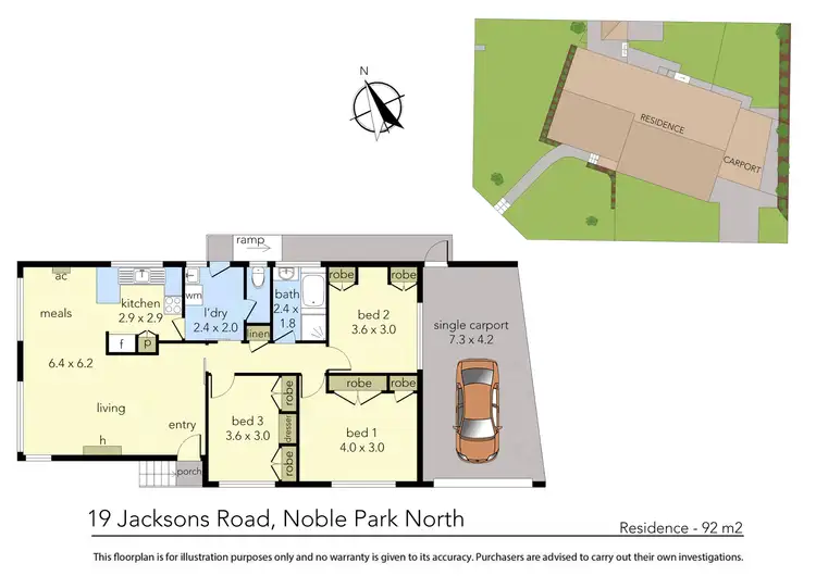 Floorplan of Homely house listing, 19 Jacksons Road, Noble Park North VIC 3174