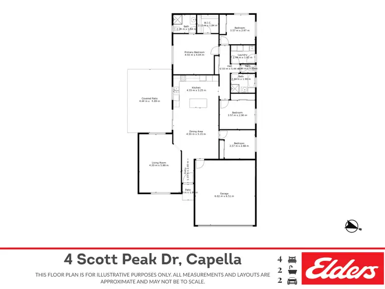 Floorplan of Homely house listing, 4 Scotts Peak Drive, Capella QLD 4723