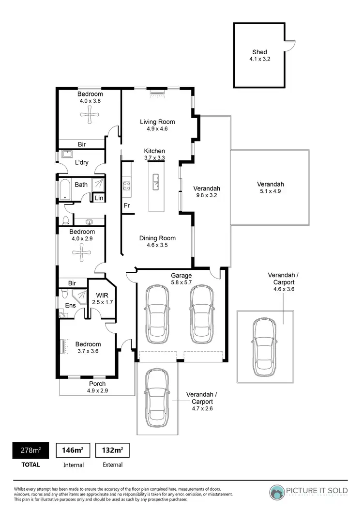 Floorplan of Homely house listing, 36 Kestrel Crescent, Thompson Beach SA 5501