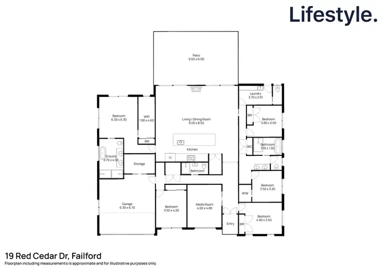 Floorplan of Homely house listing, 19 Red Cedar Drive, Failford NSW 2430