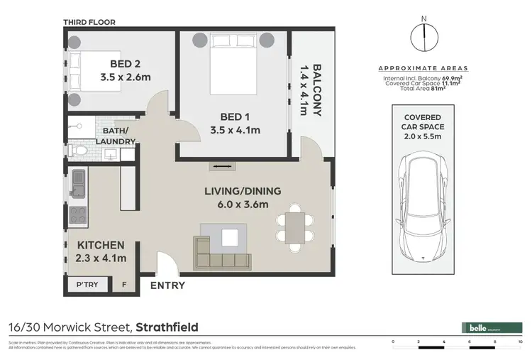 Floorplan of Homely apartment listing, 16/30 Morwick Street, Strathfield NSW 2135