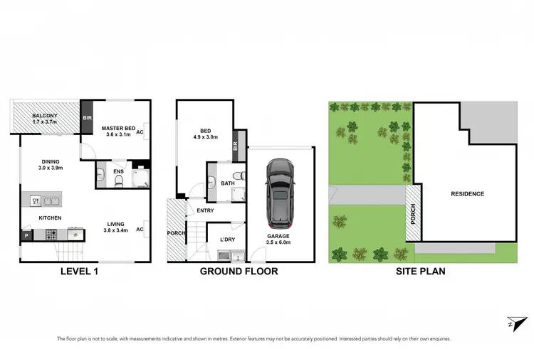 Floorplan of Homely townhouse listing, 1/126 Power Street, St Albans VIC 3021
