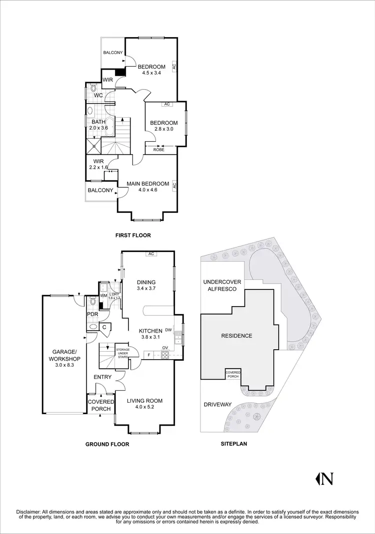 Floorplan of Homely townhouse listing, 8 Karu Court, Keilor Downs VIC 3038