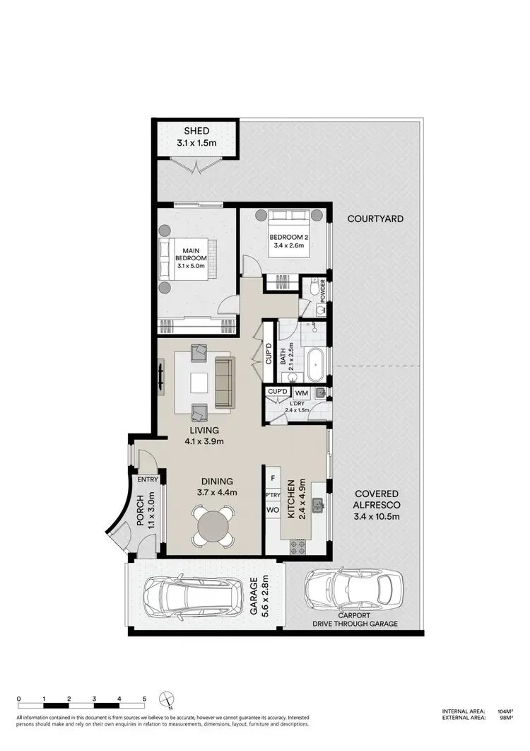 Floorplan of Homely villa listing, 5/1 Plimsoll Street, Sans Souci NSW 2219