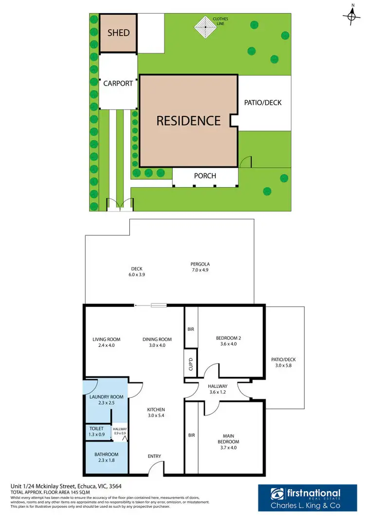 Floorplan of Homely house listing, 1/24 McKinlay Street, Echuca VIC 3564
