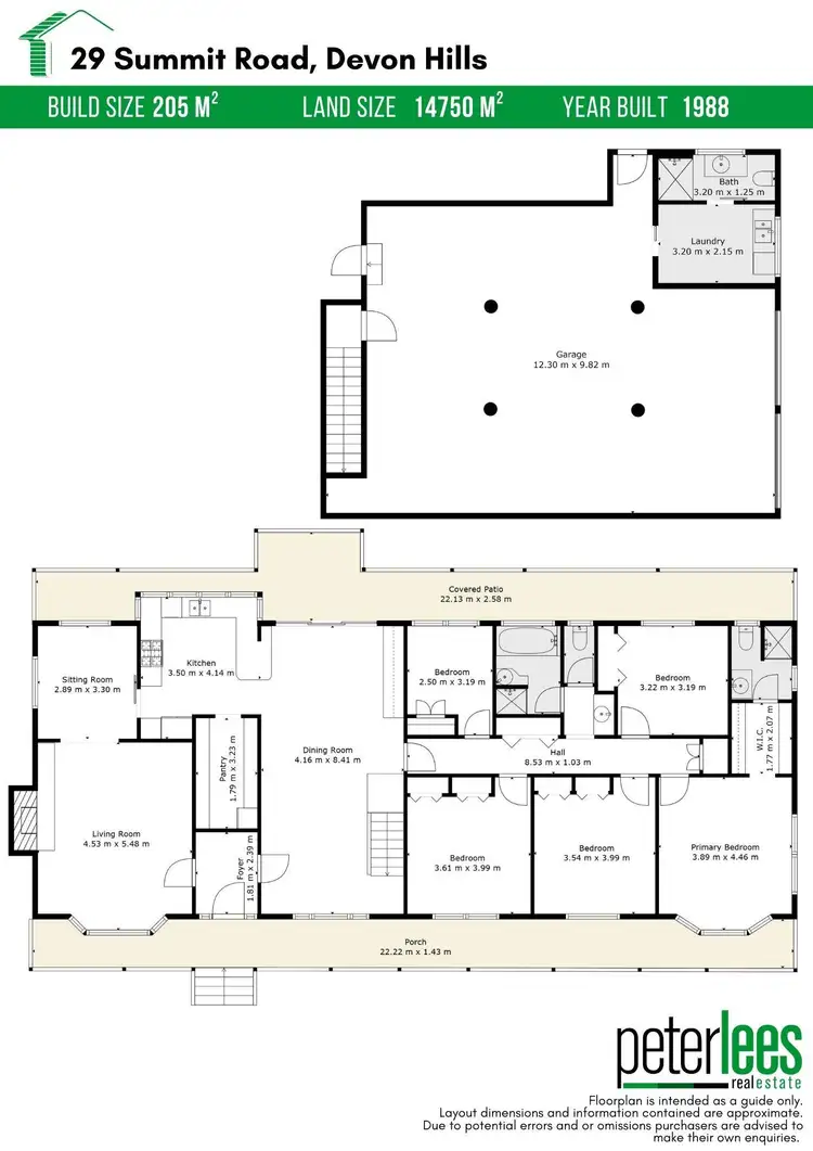 Floorplan of Homely house listing, 29 Summit Drive, Devon Hills TAS 7300