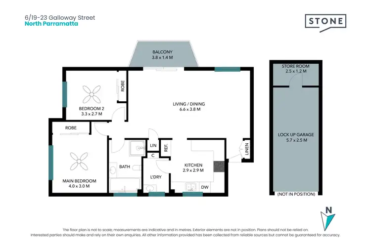 Floorplan of Homely apartment listing, 6/23 Galloway Street, North Parramatta NSW 2151