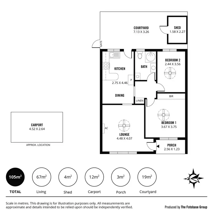 Floorplan of Homely unit listing, 3/23 MacFarlane Street, Glenelg North SA 5045