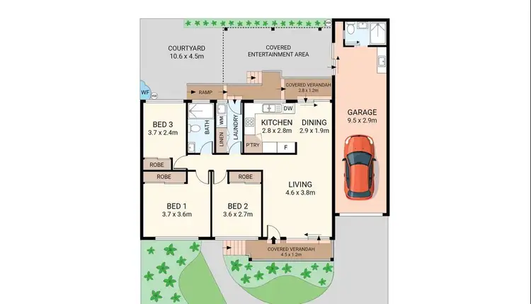Floorplan of Homely villa listing, 2/138 Morts Avenue, Mortdale NSW 2223