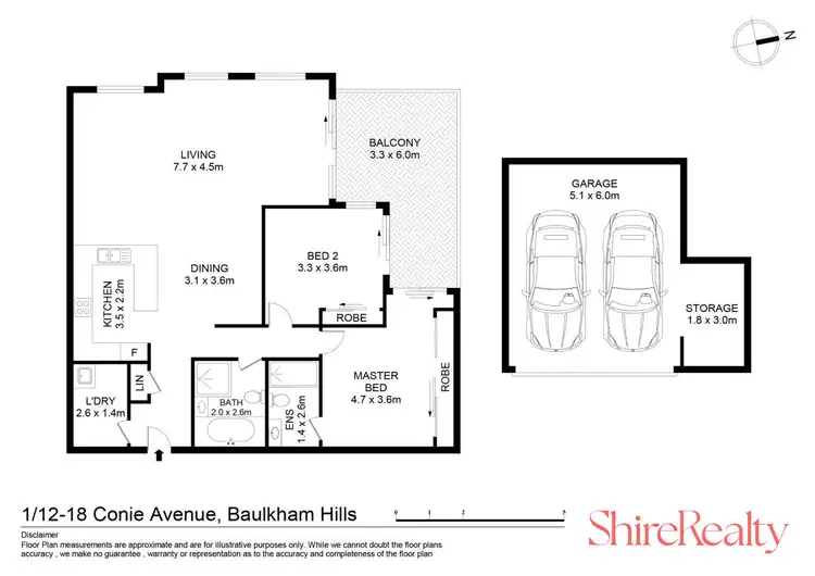 Floorplan of Homely unit listing, 1/12-18 Conie Avenue, Baulkham Hills NSW 2153
