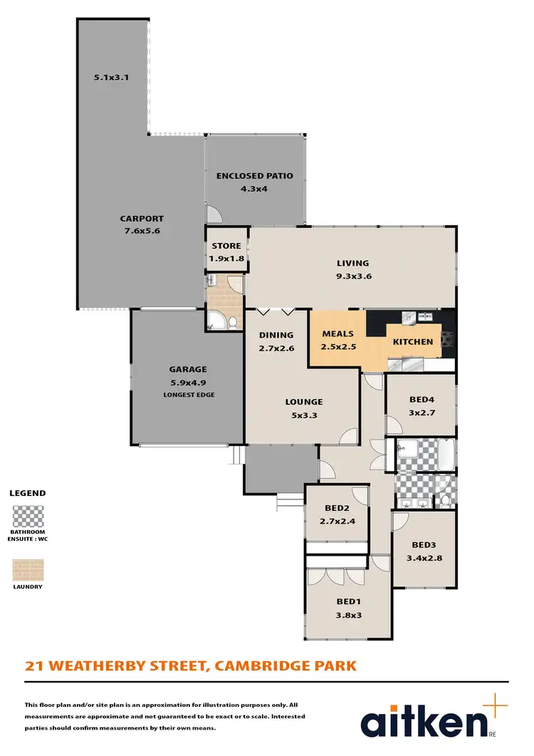 Floorplan of Homely house listing, 21 Weatherby Avenue, Cambridge Park NSW 2747