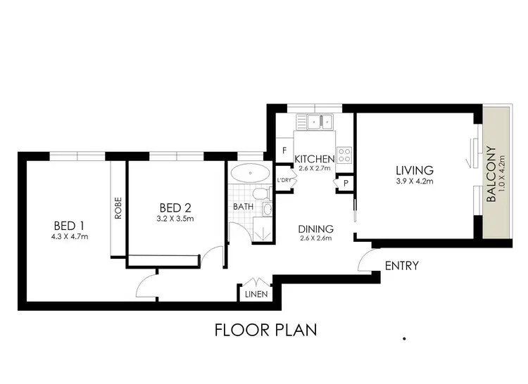 Floorplan of Homely apartment listing, 6/113 Alison Road, Randwick NSW 2031