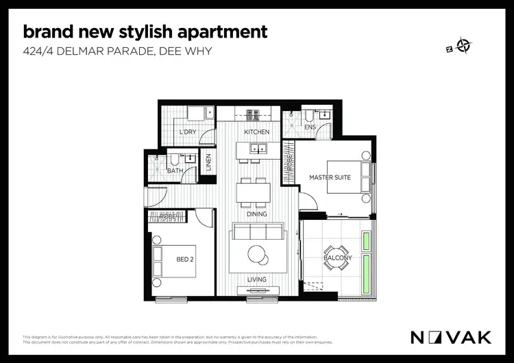 Floorplan of Homely apartment listing, 424/4 Delmar Parade, Dee Why NSW 2099