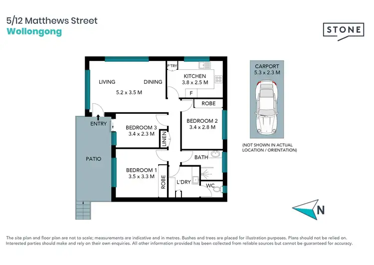 Floorplan of Homely apartment listing, 5/12 Matthews Street, Wollongong NSW 2500