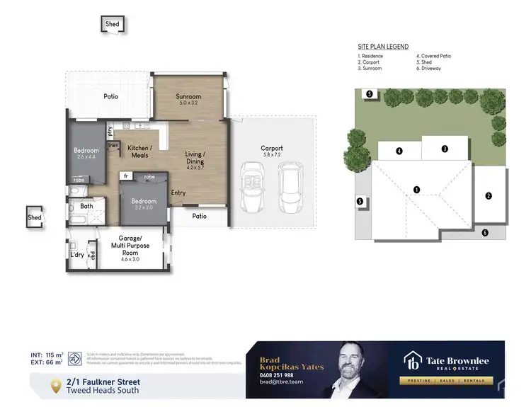 Floorplan of Homely semi-detached listing, 2/1 Faulkner Street, Tweed Heads South NSW 2486