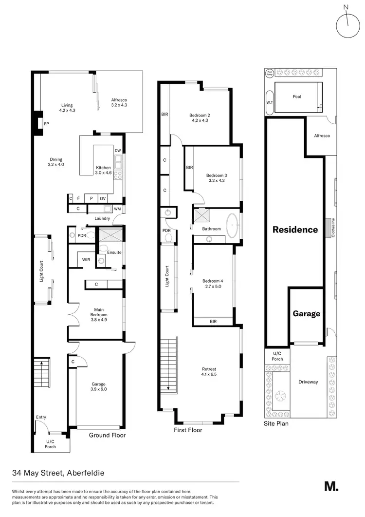Floorplan of Homely house listing, 34 May Street, Aberfeldie VIC 3040