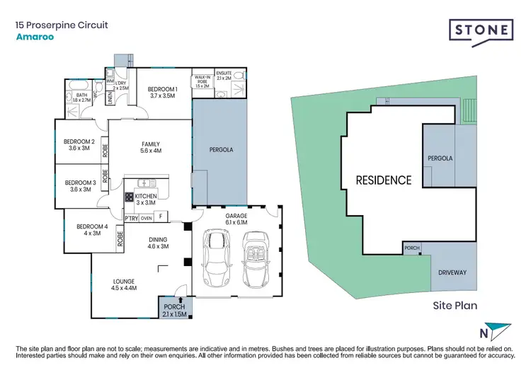 Floorplan of Homely house listing, 15 Proserpine Circuit, Amaroo ACT 2914