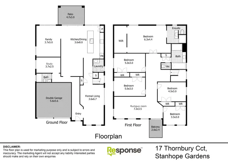 Floorplan of Homely house listing, 17 Thornbury Circuit, Stanhope Gardens NSW 2768