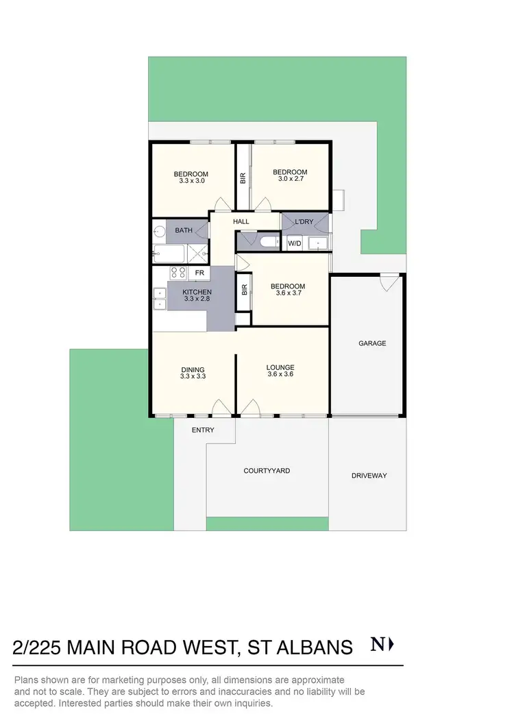 Floorplan of Homely unit listing, 2/225 Main Road West, St Albans VIC 3021