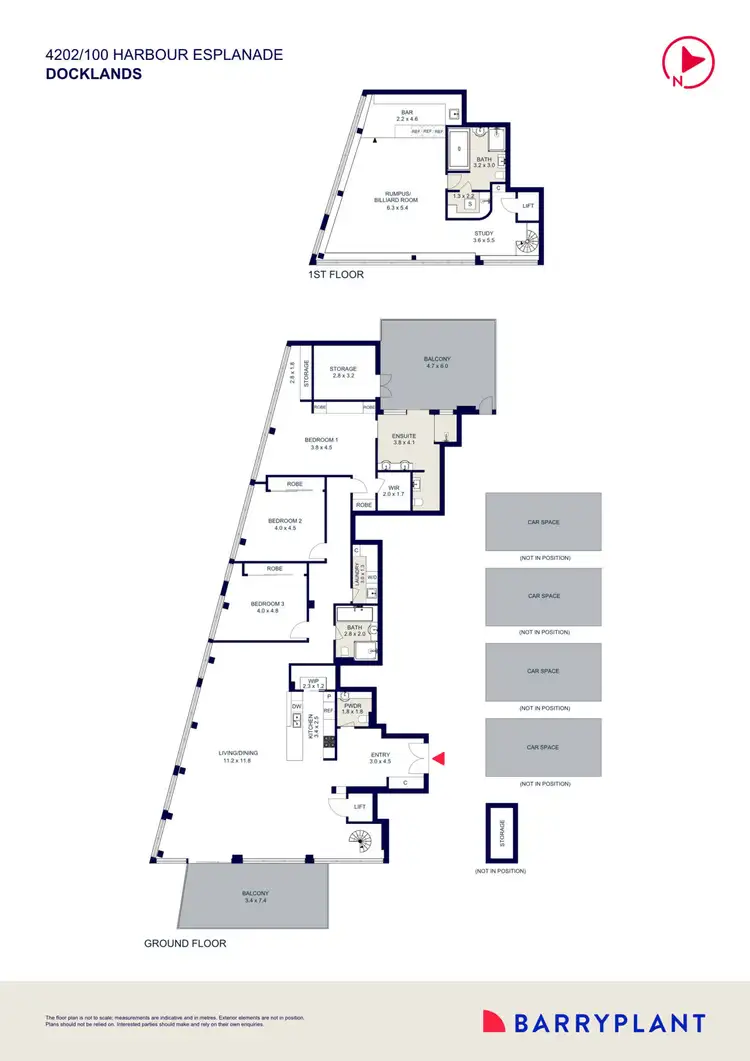 Floorplan of Homely apartment listing, 4202/100 Harbour Esplanade, Docklands VIC 3008