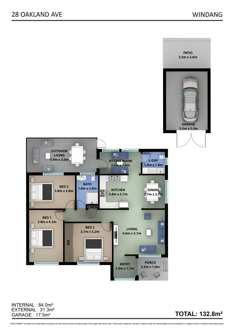 Floorplan of Homely house listing, 28 Oakland Avenue, Windang NSW 2528