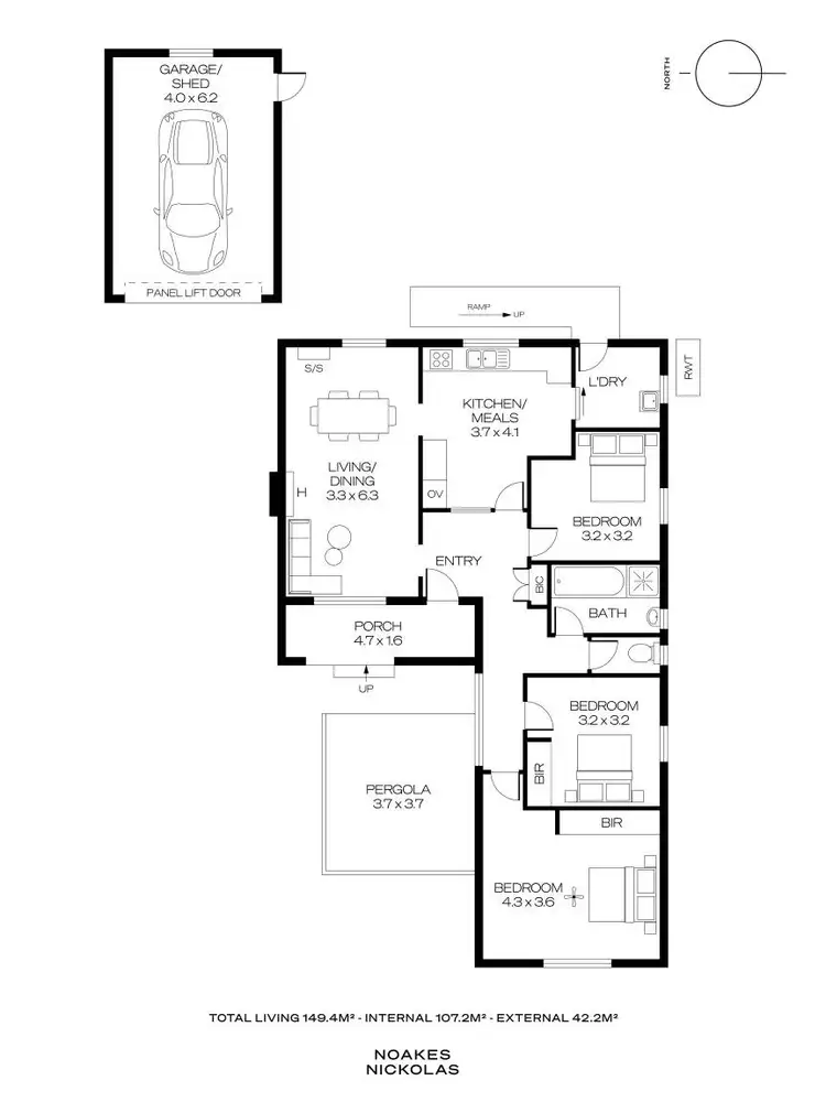 Floorplan of Homely house listing, 40 Lutana Crescent, Mitchell Park SA 5043