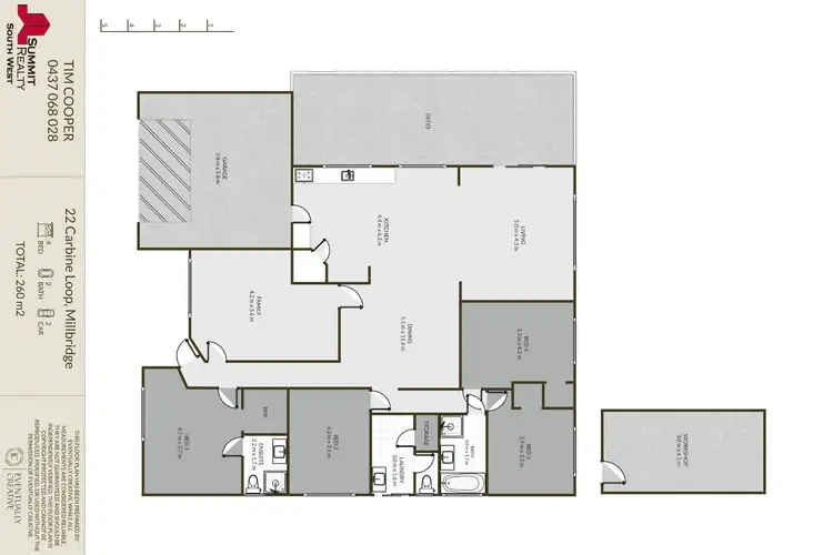 Floorplan of Homely house listing, 22 Carbine Loop, Millbridge WA 6232