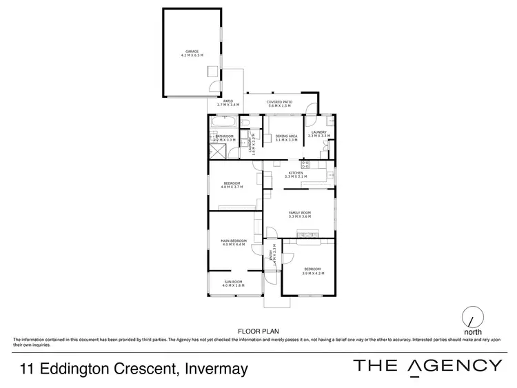 Floorplan of Homely house listing, 11 Eddington Crescent, Invermay TAS 7248
