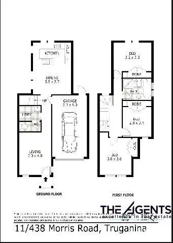 Floorplan of Homely townhouse listing, 11/438 Morris Road, Truganina VIC 3029