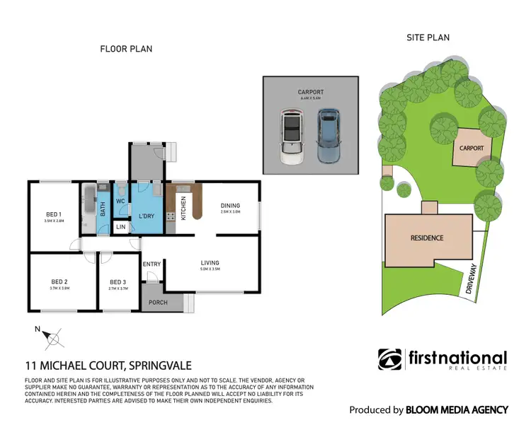 Floorplan of Homely house listing, 11 Michael Court, Springvale VIC 3171