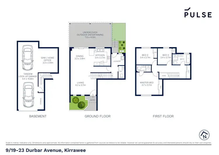 Floorplan of Homely townhouse listing, 9/19-23 Durbar Avenue, Kirrawee NSW 2232