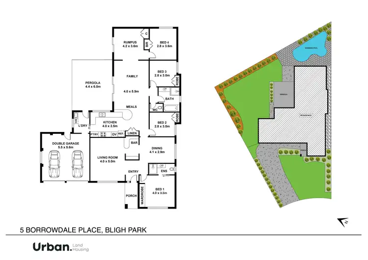 Floorplan of Homely house listing, 5 Borrowdale Place, Bligh Park NSW 2756