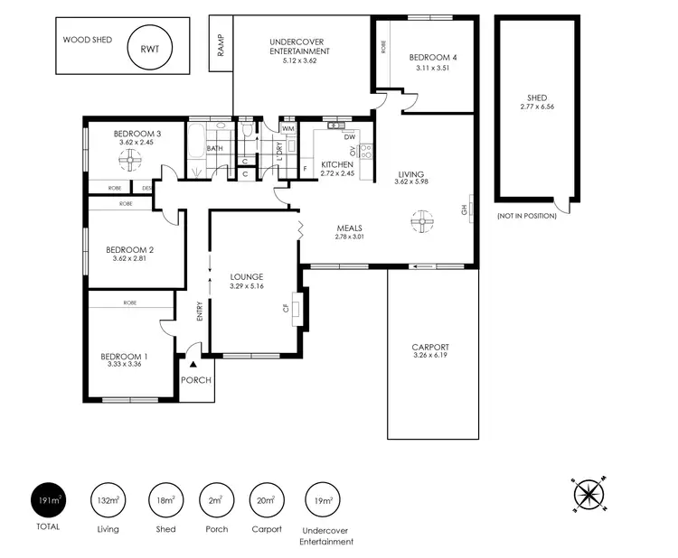 Floorplan of Homely house listing, 13 North Road, Nairne SA 5252