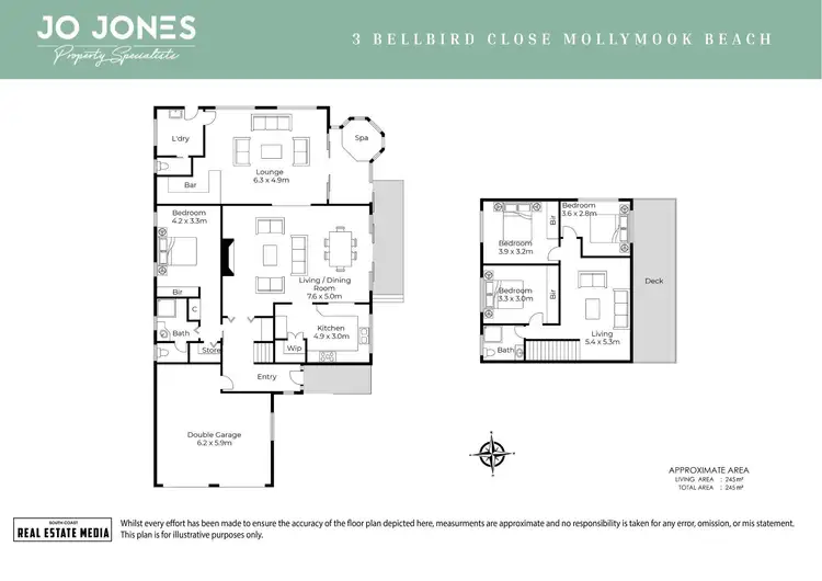 Floorplan of Homely house listing, 3 Bellbird Close, Mollymook Beach NSW 2539