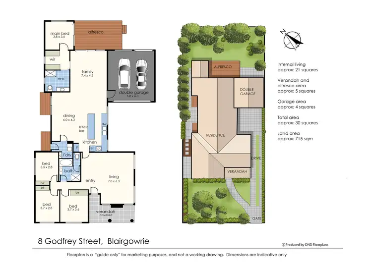 Floorplan of Homely house listing, 8 Godfrey Street, Blairgowrie VIC 3942