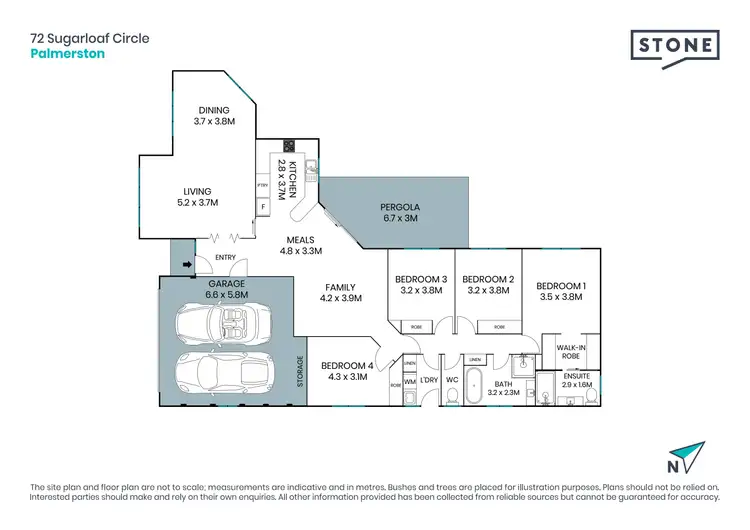 Floorplan of Homely house listing, 72 Sugarloaf Circle, Palmerston ACT 2913