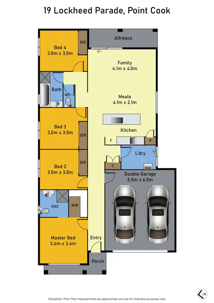 Floorplan of Homely house listing, 19 Lockheed Parade, Point Cook VIC 3030