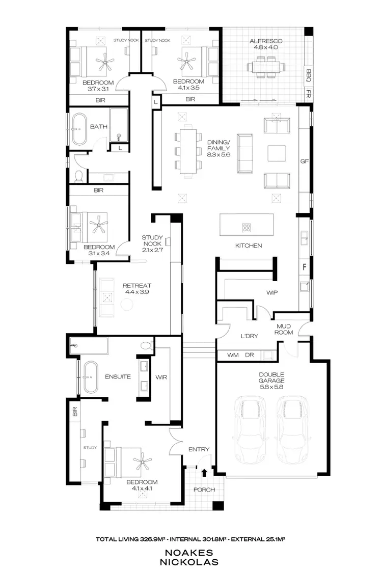 Floorplan of Homely house listing, 21 Symon Crescent, Craigburn Farm SA 5051