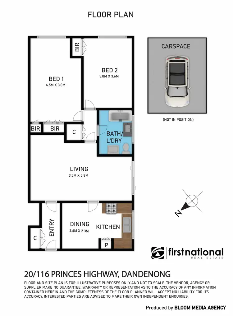 Floorplan of Homely apartment listing, 20/116 Princes Highway, Dandenong VIC 3175